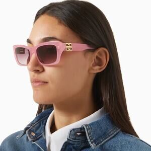 New! Givenchy Pink Sunglasses with Gold Accent, GV40103I 72Z, Authentic